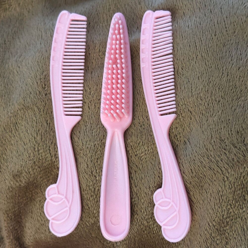 Vtg BARBIE SHE-RA PRINCESS OF POWER ACCESSORY Brush SET  Pink